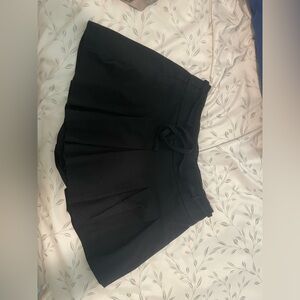 Hollister Black Pleated Mini Skort